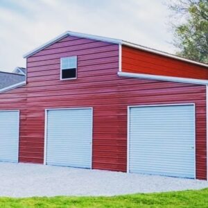 32x20x12 Vertical Metal Step Down Barn (Built to Order)