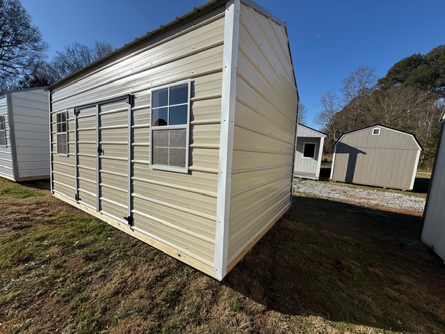 (Available Now!) 10X16 Yoder Metal Side Utility Shed #2156 - Image 2