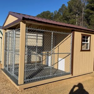 (Available Now!) 8x14 Double Run Dog Kennel #2197