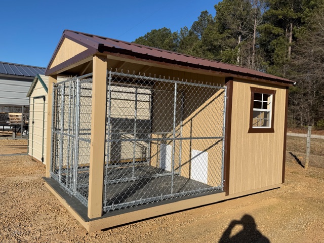(Available Now!) 8x14 Double Run Dog Kennel #2197